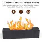 BRIAN & DANY Black Bioethanol Tabletop Fireplace