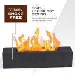 BRIAN & DANY Black Bioethanol Tabletop Fireplace