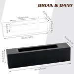 BRIAN & DANY Black Bioethanol Tabletop Fireplace