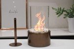 Katy Black Round Bio Ethanol Tabletop Fireplace