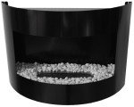 Riviera Deluxe Bio Ethanol Fireplace with Decorative Stones
