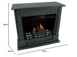 Mierzwa Rafael Deluxe Ethanol Fireplace with Accessories
