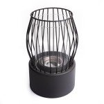 Indoor/Outdoor Bio-Ethanol Fireplace with Glass Top