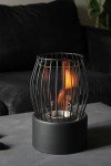 Indoor/Outdoor Bio-Ethanol Fireplace with Glass Top