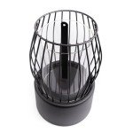 Indoor/Outdoor Bio-Ethanol Fireplace with Glass Top