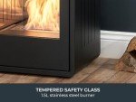 Adam Stufa Bellini Black Ethanol Fireplace