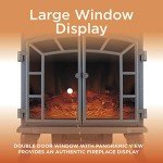 Warmlite Rochester Electric Fireplace Heater with Remote
