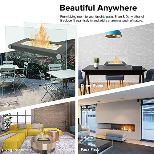 Tabletop Bio Ethanol Fire Pit for Indoor Outdoor