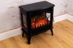 Marco Paul Portable Electric Fireplace with Glass Sides
