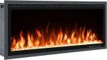 Panoramic 36" Electric Fireplace with Multi Flame Colors