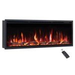 FlameKo Avena 50" Electric Fireplace with Multi Flames