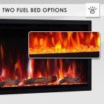 FlameKo Avena 50" Electric Fireplace with Multi Flames