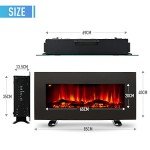 VONLUCE Electric Fireplace with Remote and Timer