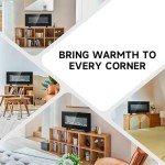 VONLUCE Electric Fireplace with Remote and Timer