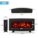 VONLUCE Electric Fireplace with Remote Control Options