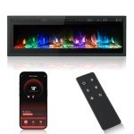 M.C.Haus Electric Fireplace Insert with Colorful Flames