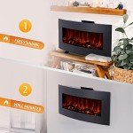 VONLUCE Electric Fireplace with Remote Control Options