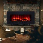 VONLUCE Electric Fireplace with Remote and Timer
