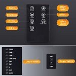 VONLUCE Electric Fireplace with Remote Control Options