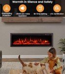 M.C.Haus Electric Fireplace Insert with Colorful Flames