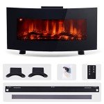 VONLUCE Electric Fireplace with Remote Control Options