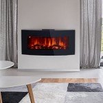 VONLUCE Electric Fireplace with Remote Control Options
