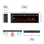 M.C.Haus Electric Fireplace Insert with Colorful Flames
