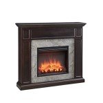 Beaumont 48" Electric Fireplace with Oak Surround