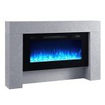 Flamme Carmaux 55" Electric Fireplace Suite