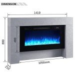 Flamme Carmaux 55" Electric Fireplace Suite