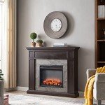 Beaumont 48" Electric Fireplace with Oak Surround