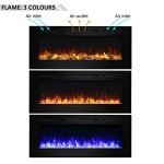 Flamme Carmaux 55" Electric Fireplace Suite