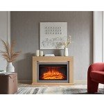 Madura 47" Fireplace with 2kW Heater - Natural Oak