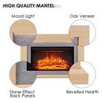 Madura 47" Fireplace with 2kW Heater - Natural Oak