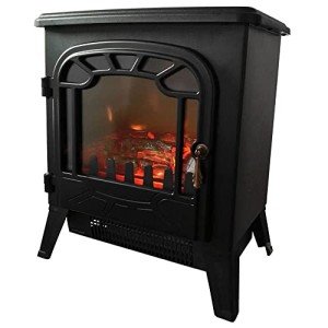 Bronze Traditional Electric Fireplace with Flame Effect