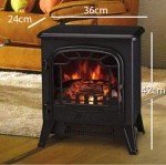 Bronze Traditional Electric Fireplace with Flame Effect
