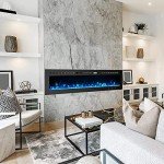 M.C.Haus Wall Mounted Electric Fireplace with Remote