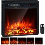 TANGZON Recessed Electric Fireplace with Remote Control