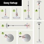 Oypla 2KW Outdoor Electric Quartz Patio Heater