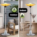Oypla 2KW Outdoor Electric Quartz Patio Heater
