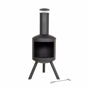 Barola Contemporary Steel Chimney Stove