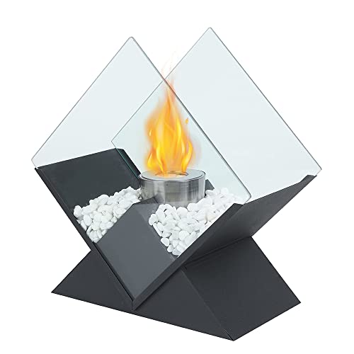 Diamond Portable Tabletop Fire Bowl - Bio Ethanol