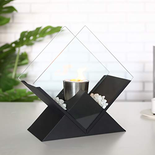 Diamond Portable Tabletop Fire Bowl - Bio Ethanol