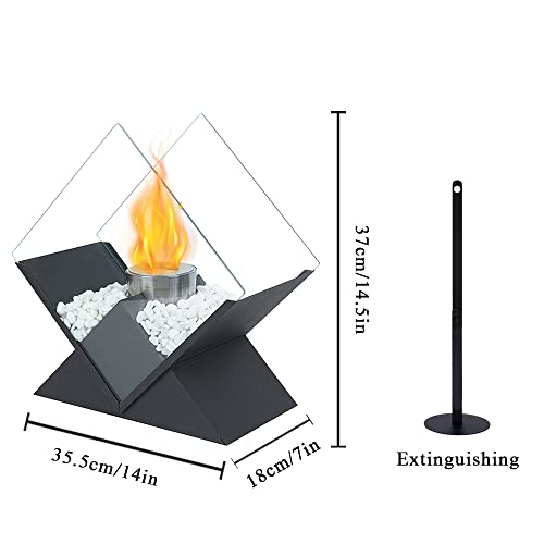 Diamond Portable Tabletop Fire Bowl - Bio Ethanol