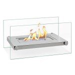BACOENG Silver Tabletop Bio Ethanol Fireplace