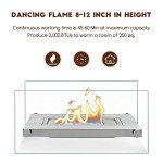 BACOENG Silver Tabletop Bio Ethanol Fireplace
