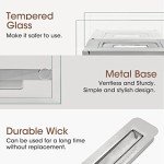 BACOENG Silver Tabletop Bio Ethanol Fireplace