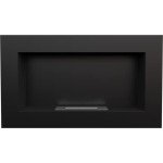 KRATKI Wall-Mounted Biofireplace Golf in Black