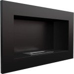 KRATKI Wall-Mounted Biofireplace Golf in Black