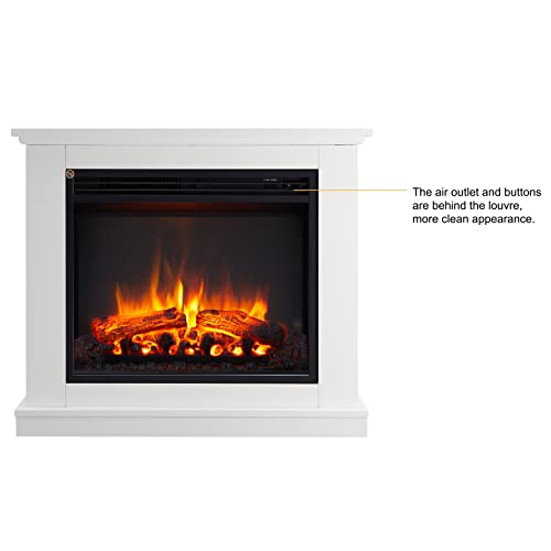 Ashbourne 32" Electric Fireplace Heater – White & More